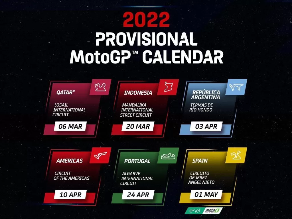 Ilustrasi jadwal MotoGP 2022 (photo/instagram/@motogp)