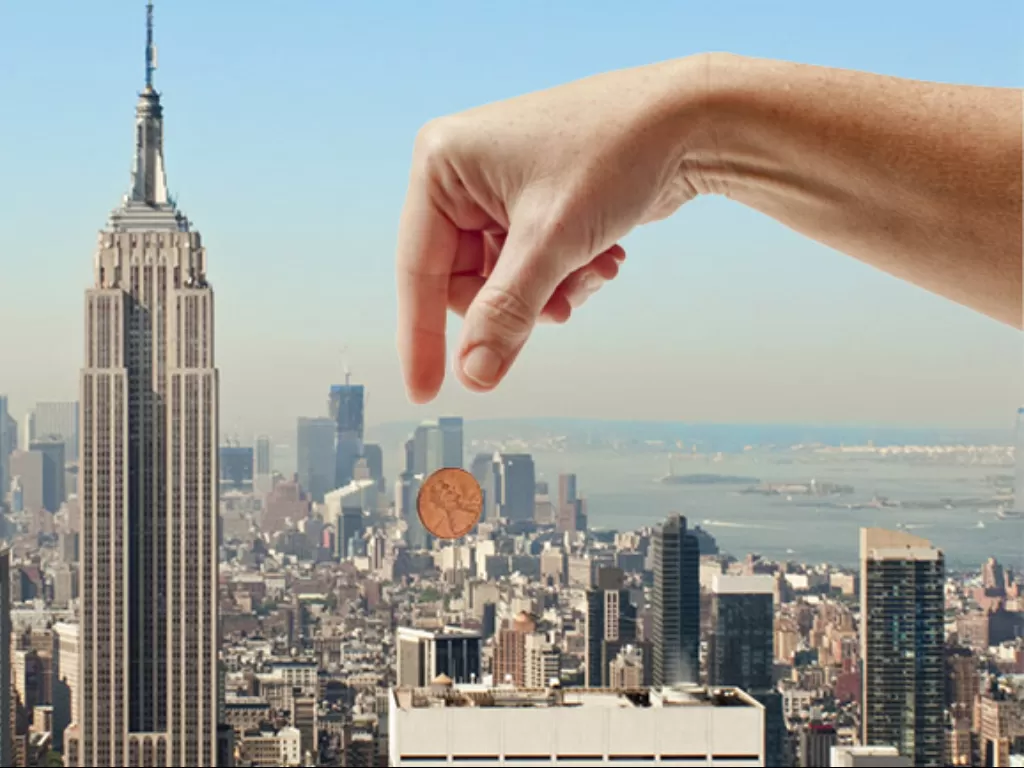 Ilustrasi lemparan koin dari pencakar langit. (Photo/Ilustrasi/ripleys)