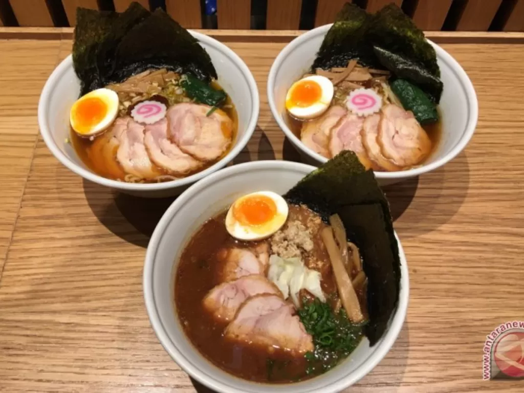 Ramen baru yang dihadirkan restoran asal Jepang Ippudo. (ANTARA News/ Sella Panduarsa Gareta)