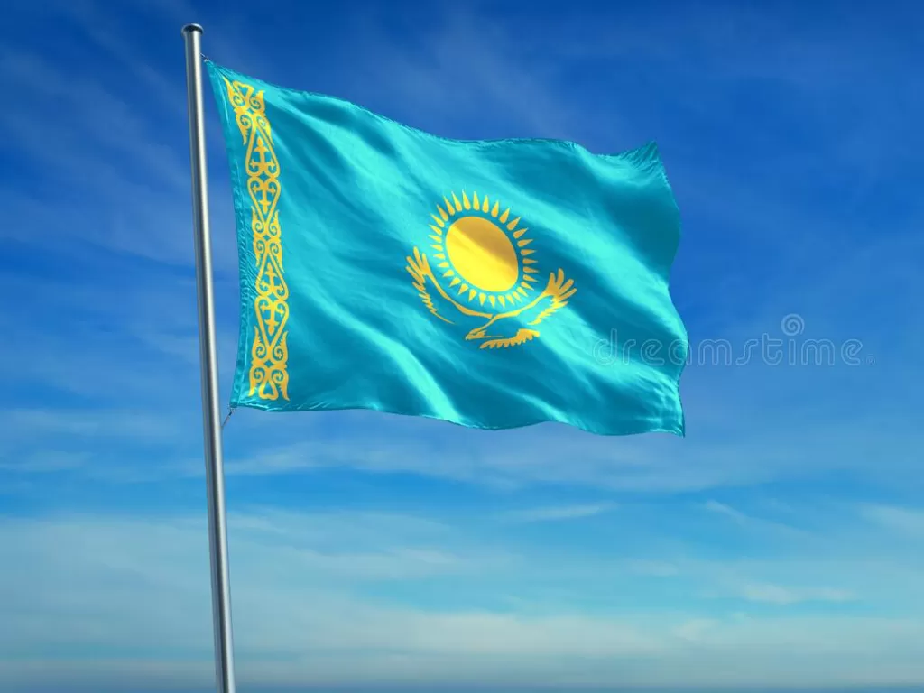 Bendera Kazakhstan (Dreamstime)