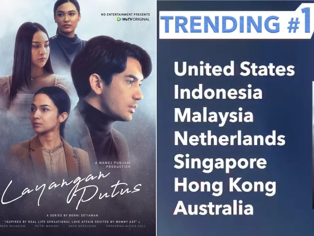 Serial Layangan Putus trending di 25 Negara. (Instagram/@layanganputus.md).