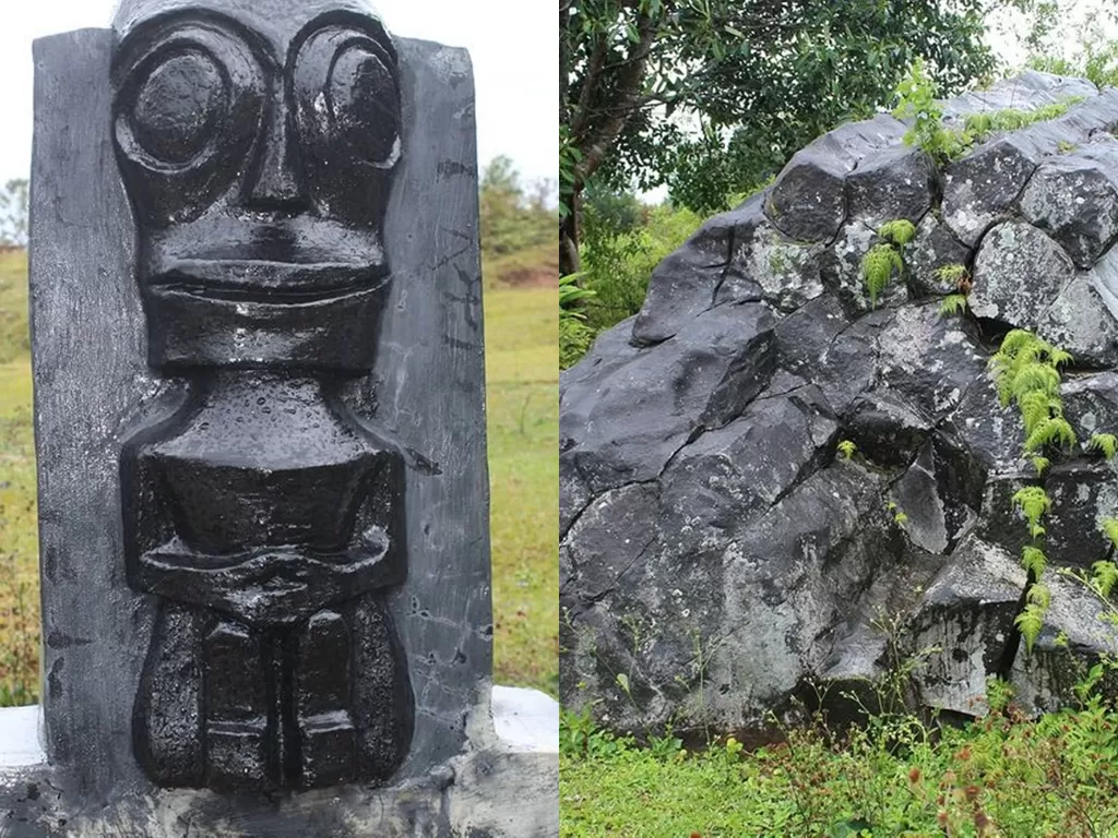Batu Basiha di Desa Aek Bolon, Balige, Kabupaten Toba, Sumatera Utara. (Foto: Instagram @marson_hutapea)