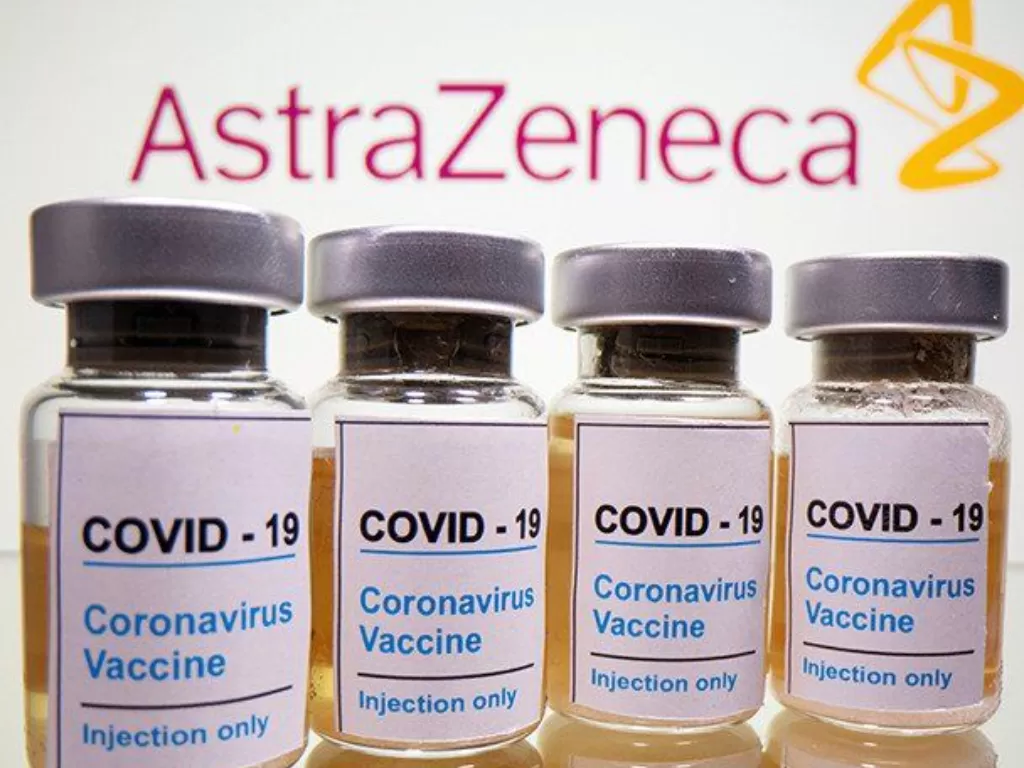 Ilustrasi vaksin AstraZeneca. (Foto/Antara)