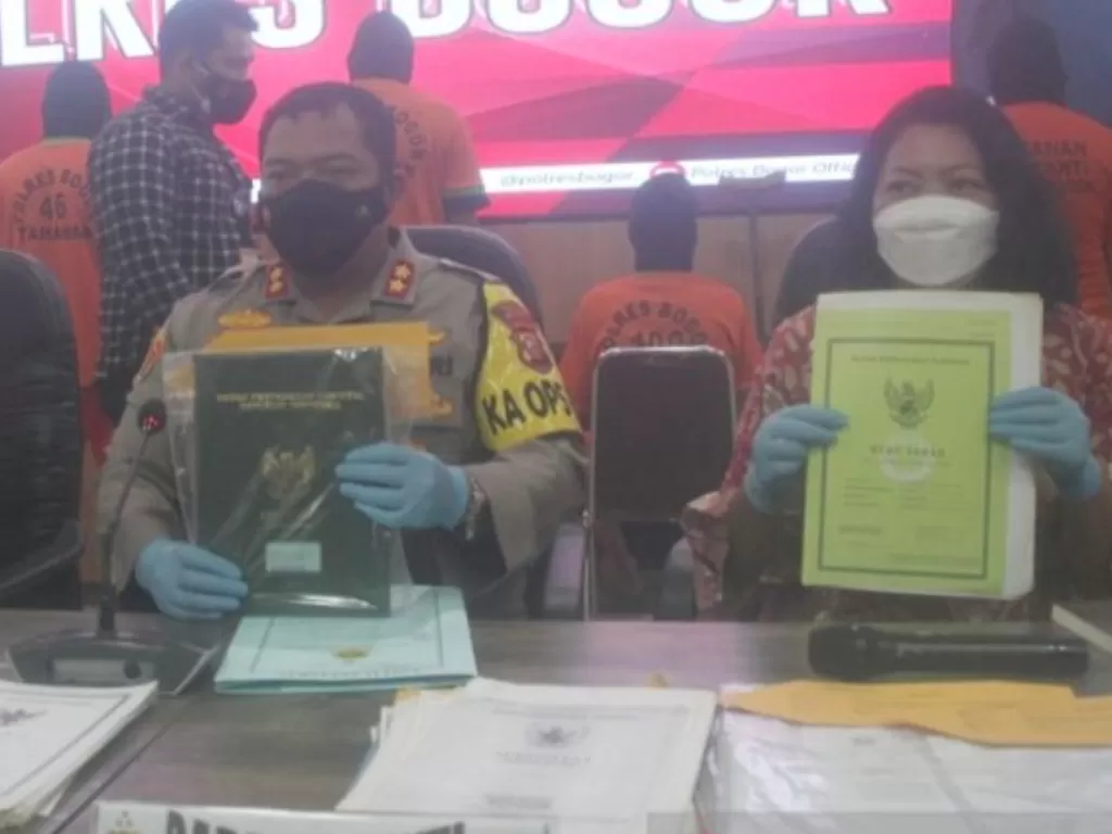 Kasus mafia tanah di Kabupaten Bogor. (ANTARA News/Polres Bogor)