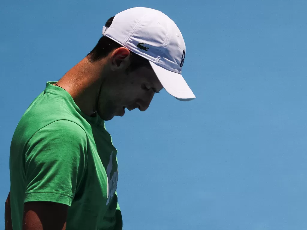 Petenis Novak Djokovic. (REUTERS/Loren Elliott)
