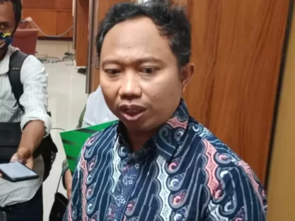 Rektor UIN Sunan Kalijaga Profesor Al Makin di Kampus UIN Sunan Kalijaga, Yogyakarta, Jumat (14/1/2022) (ANTARA/Luqman Hakim)