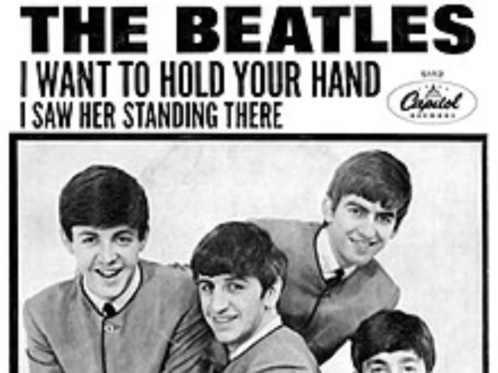 Cover singel I Wann Hold Your Hand, 1963 (Istimewa)