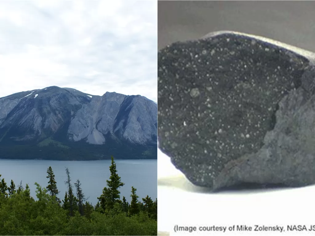 Meteorit yang jatuh di Tagish Lake, Kanada (Istimewa)