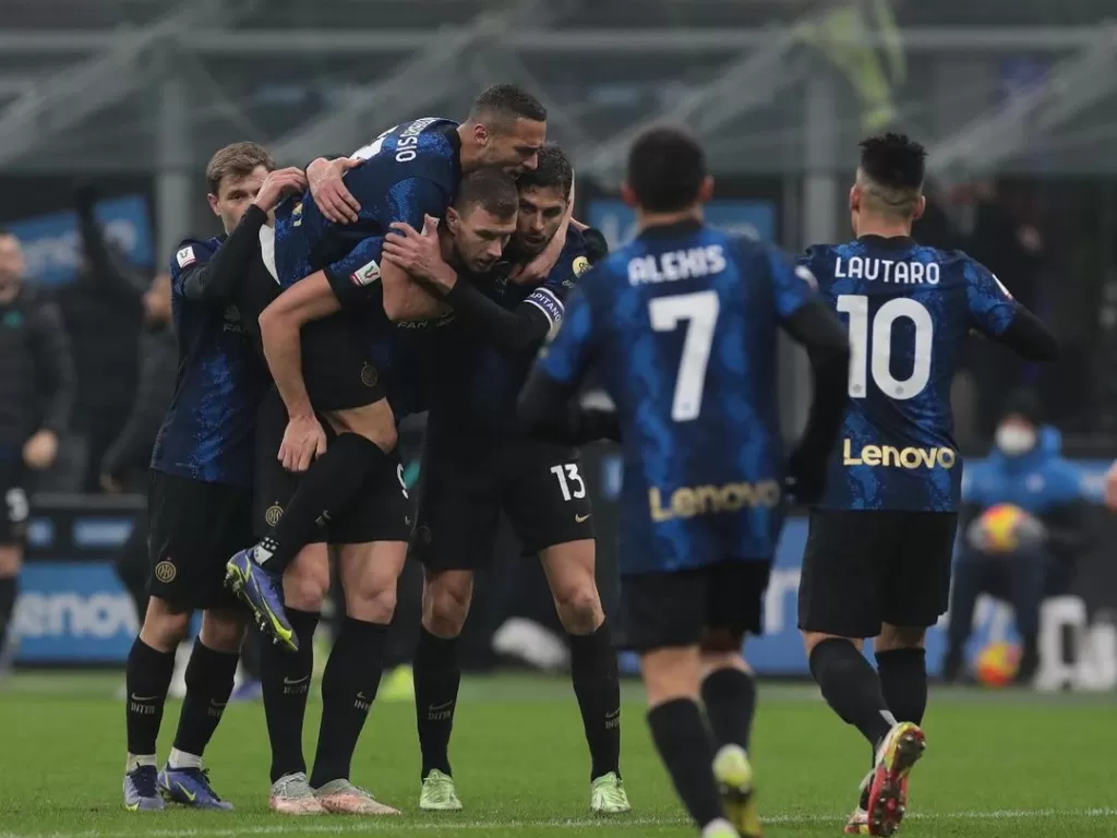 Inter lolos ke babak perempatfinal Coppa Italia. (Instagram/@inter)