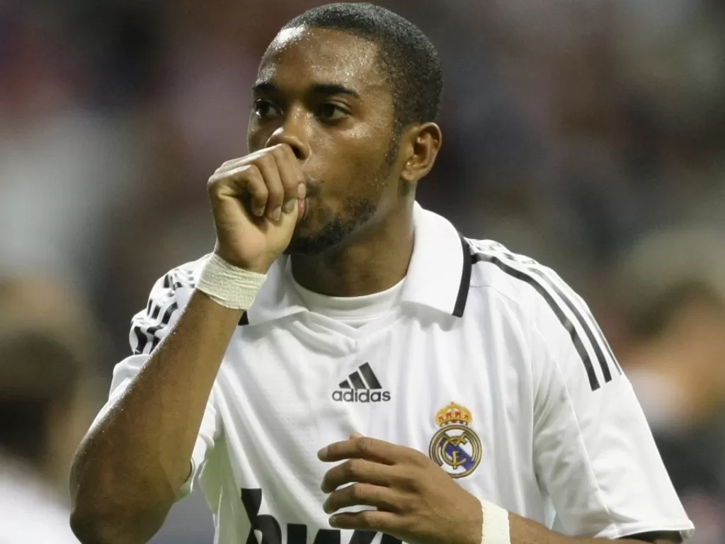 Mantan penyerang Real Madrid, Robinho. (REUTERS/Alex Grimm)