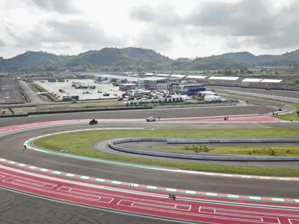 Sirkuit yang akan menjadi venue balapan MotoGP di Sirkuit Mandalika. (Foto/Antara)