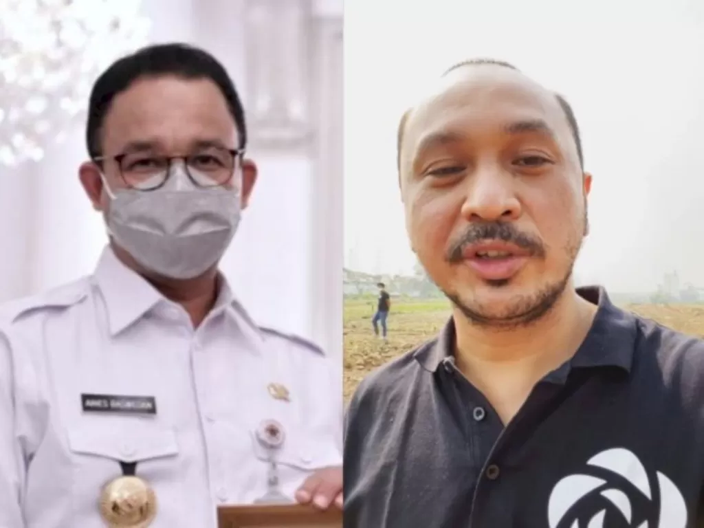Gubernur DKI Jakarta Anies Baswedan dan Ketua Umum PSSI Giring Ganesha. (Instagram/aniesbaswedan/giring)