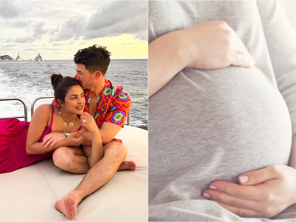 Priyanka Chopra dan Nick Jonas dikaruniai anak lewat surogasi. (Instagram/@priyankachopra/Freepik)
