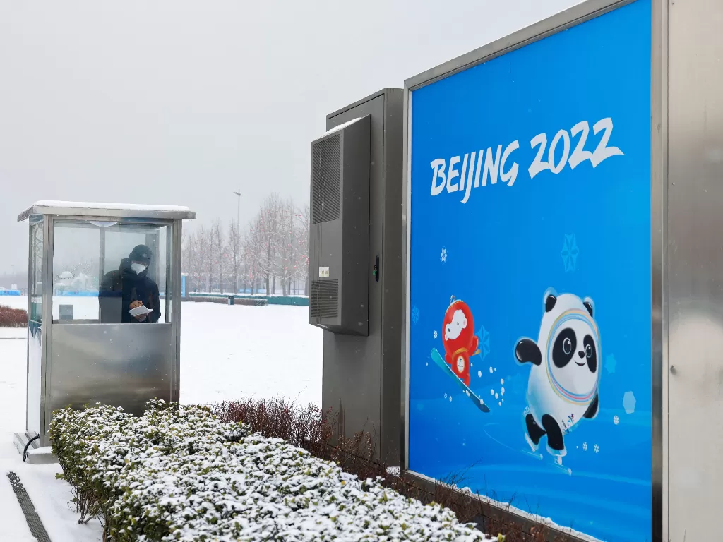 Ilustrasi Olimpiade Musim Dingin Beijing 2022. (REUTERS/Tyrone Siu)
