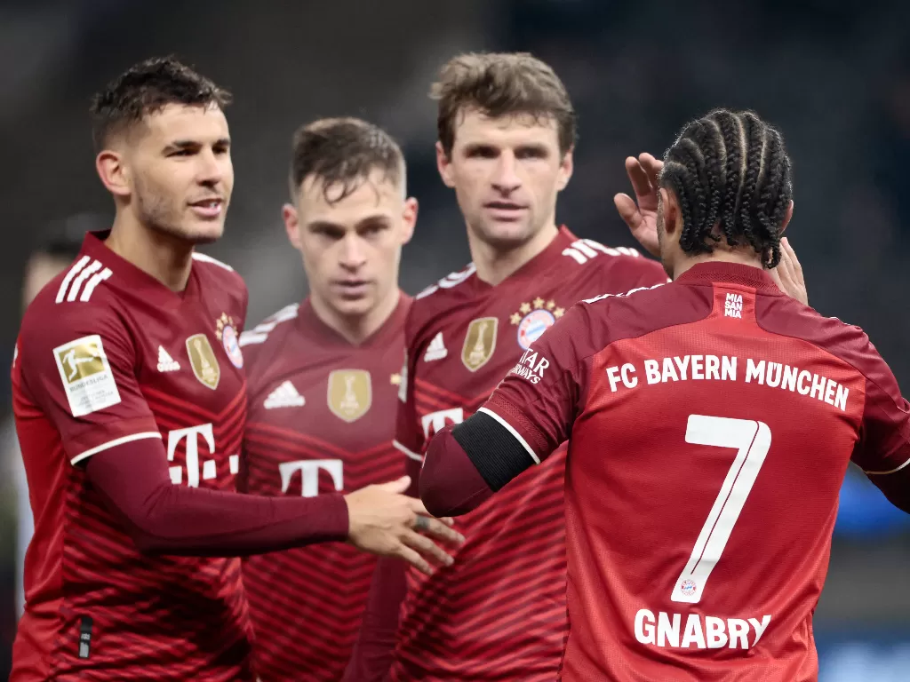 Para pemain Bayern Munich. (REUTERS/Hannibal Hanschke)