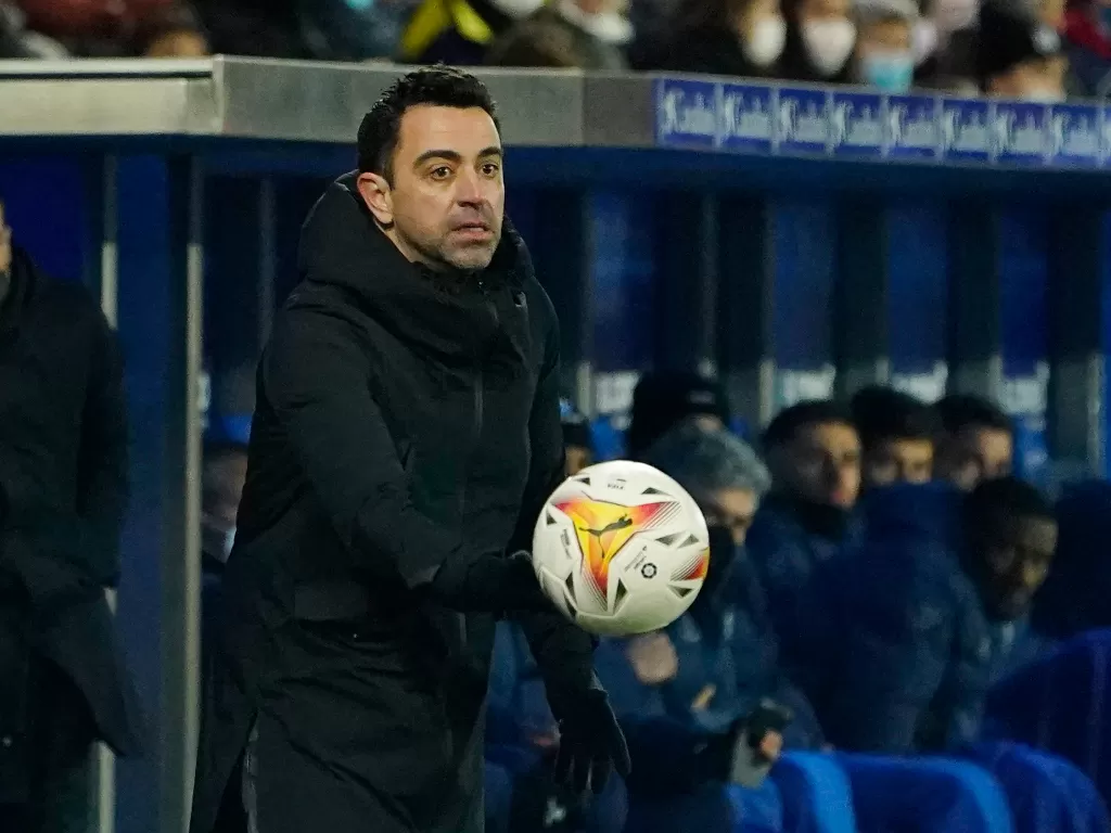 Xavi, pelatih Barcelona. (REUTERS/Vincent West)