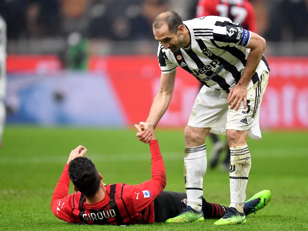 Bek Juventus, Giorgio Chiellini. (REUTERS/Daniele Mascolo)