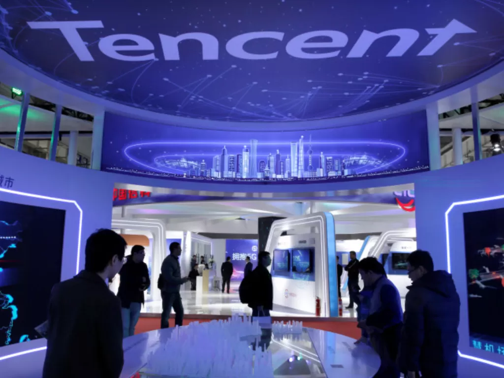 Tencent di Beijing. (REUTERS/Jason Lee/Jason Lee)