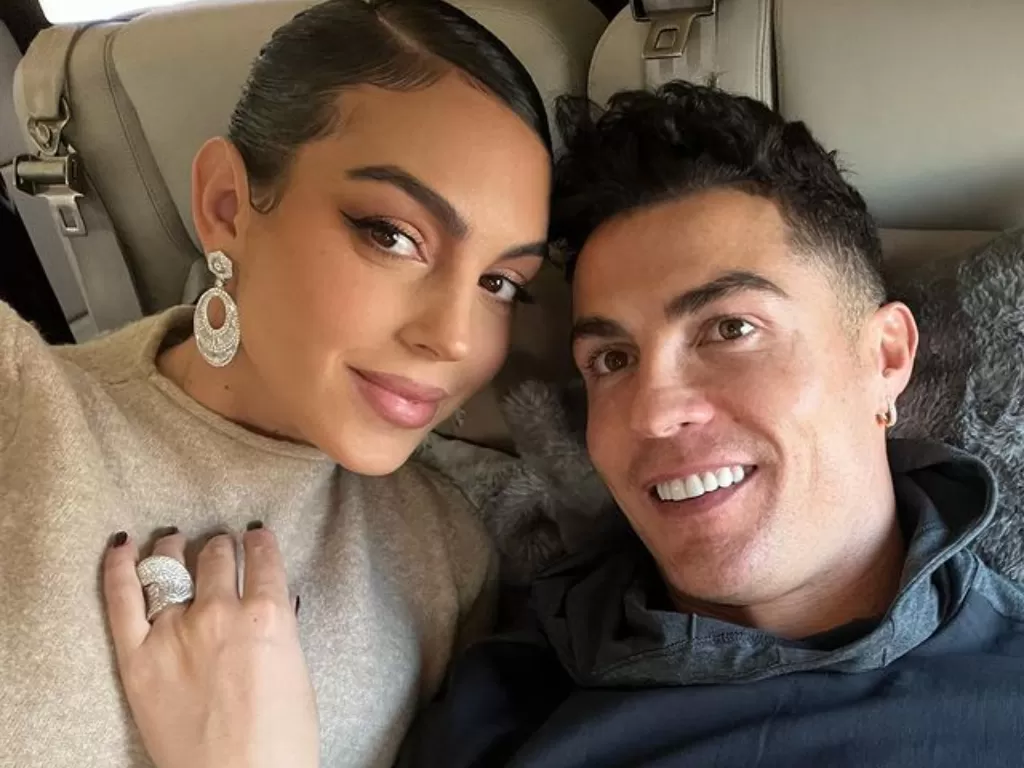 Georgina Rodriguez dan Cristiano Ronaldo. (Instagram/@georginagio)