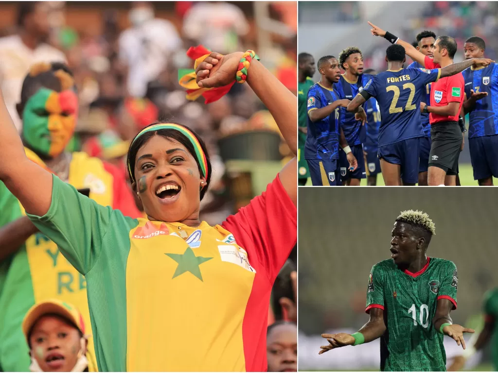 Sejumlah drama yang terjadi di Piala Afrika. (REUTERS/Mohamed Abd El Ghany/Thaier Al-Sudani)