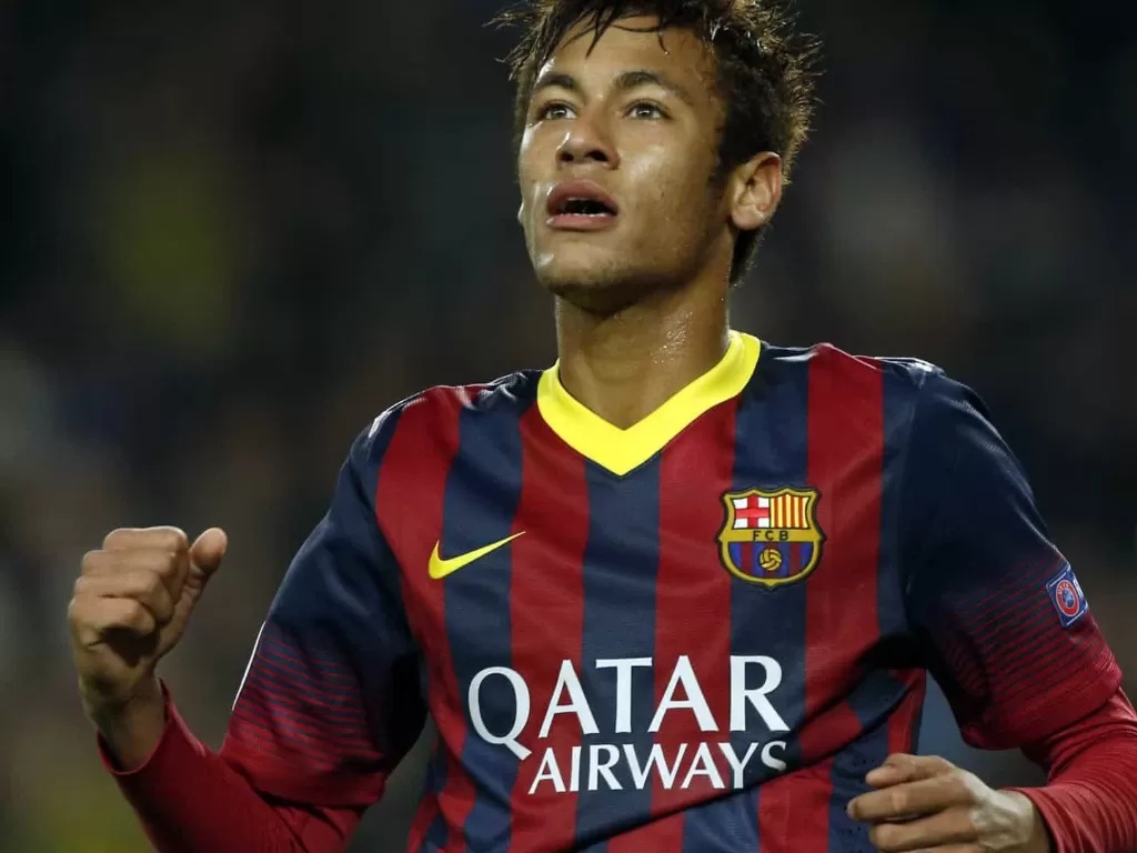 Neymar ketika berkostum Barcelona. (Reuters)