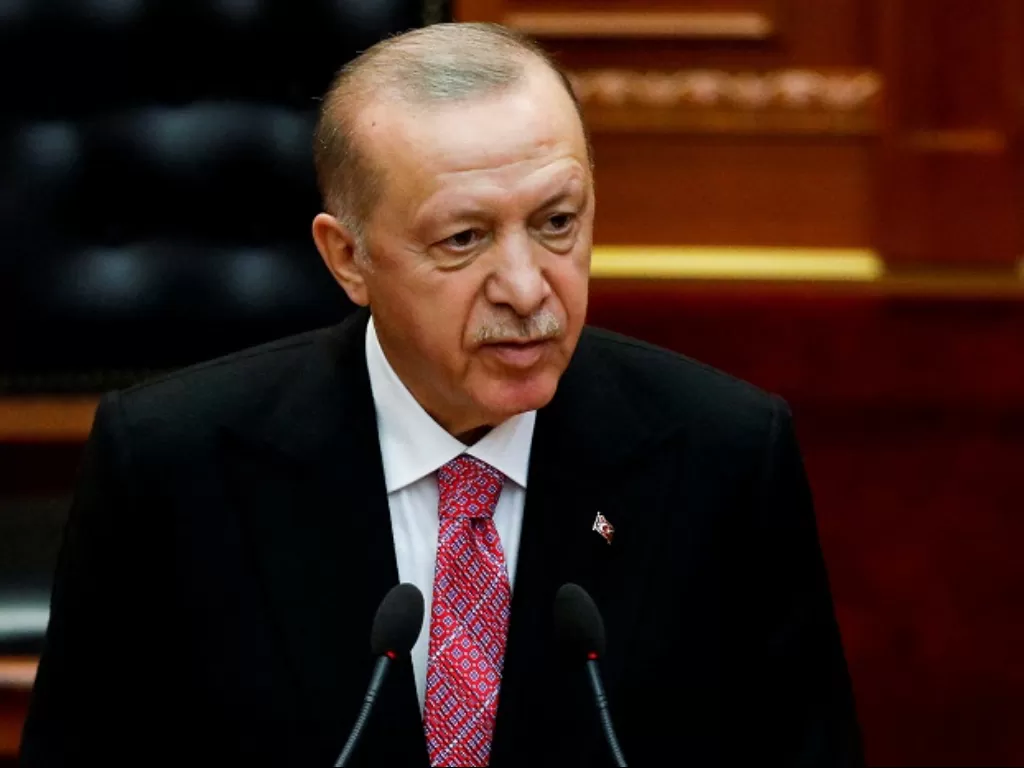 Presiden Turki Tayyip Erdogan. (REUTERS/Florion Goga)