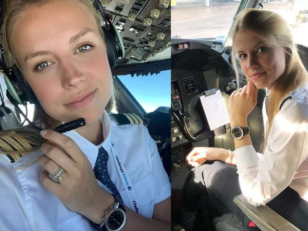 Pilot cantik, Kim De Klop (Instagram/737pilotgirl)