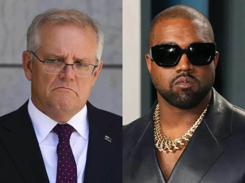 PM Australia, Scott Morrison. (Photo/Reuters) Kanye West. (Photo/American Post)
