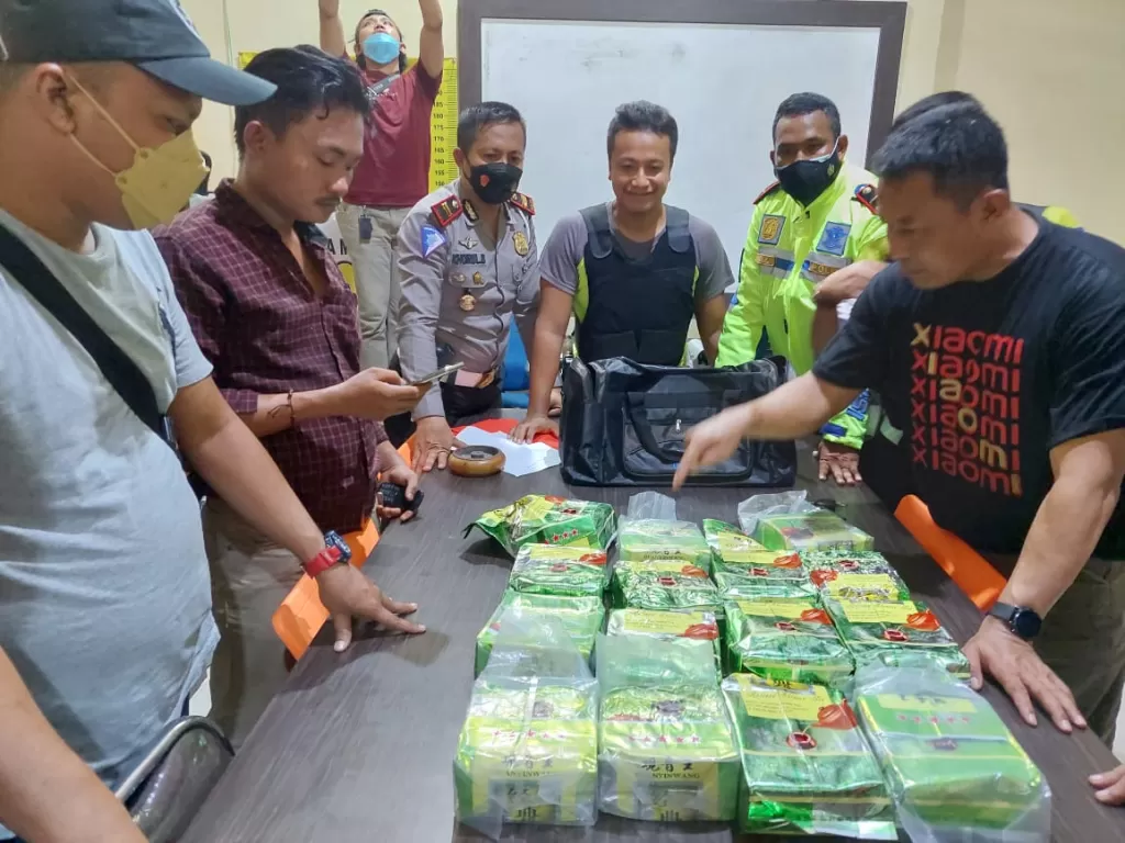 Barbuk sabu yang berhasil diamankan oleh polisi di Lampung (Dok Divisi Humas Polri)