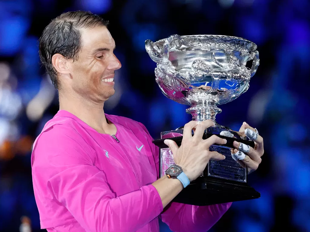 Rafael Nadal juara Australian Open 2022. (REUTERS/Asanka Brendon Ratnayake)
