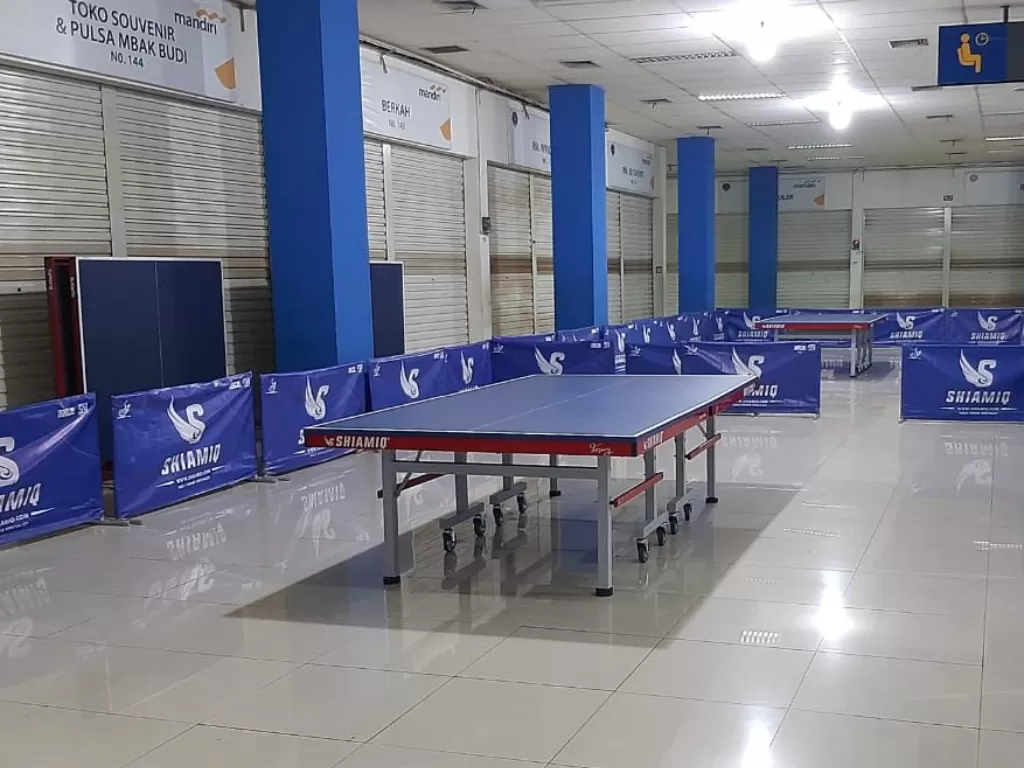 Pusat latihan tenis meja di dalam terminal (Awhan Satriyo/IDZ Creators)