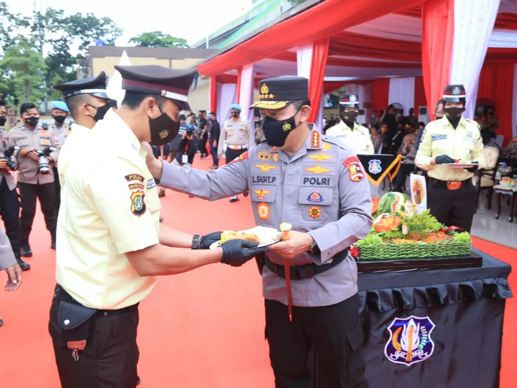 Kapolri Jenderal Polisi Listyo Sigit Prabowo di Mabes Polri, Jakarta. (Dok Divisi Humas Polri)