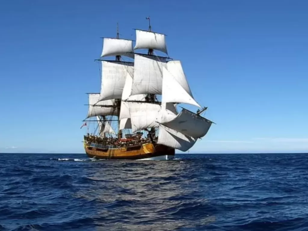 Kapal legendaris HMS Endeavour milik Kapten James Cook diklaim telah ditemukan. (Foto/PR Image)(