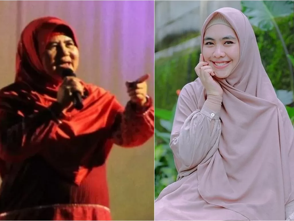 Kiri: Dedeh Rosidah atau yang akrab disapa Mama Dedeh (ANTARA/Fiqih Arfani) / Kanan: Oki Setiana Dewi (Instagram/@okisetianadewi