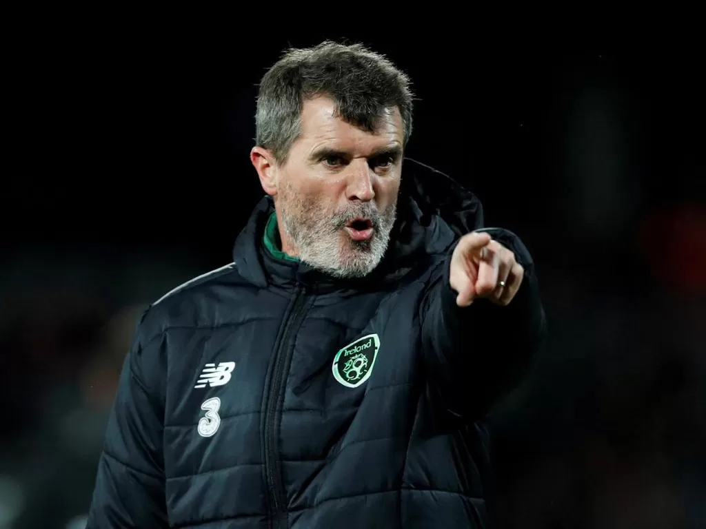 Roy Keane saat masih menjadi asisten pelatih Irlandia. (REUTERS/Matthew Childs)