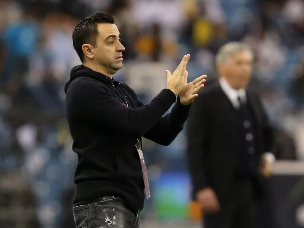 Pelatih Barcelona, Xavi Hernandez. (REUTERS/Ahmed Yosri)