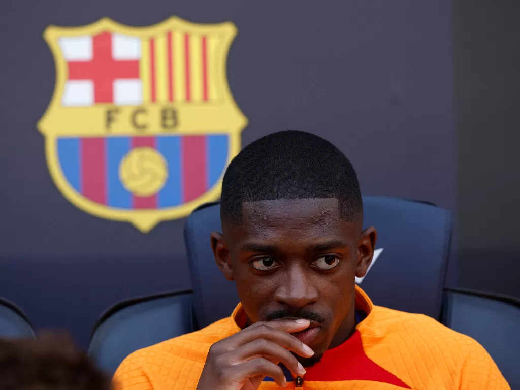 Penyerang sayap Barcelona, Ousmane Dembele. (REUTERS/Albert Gea)