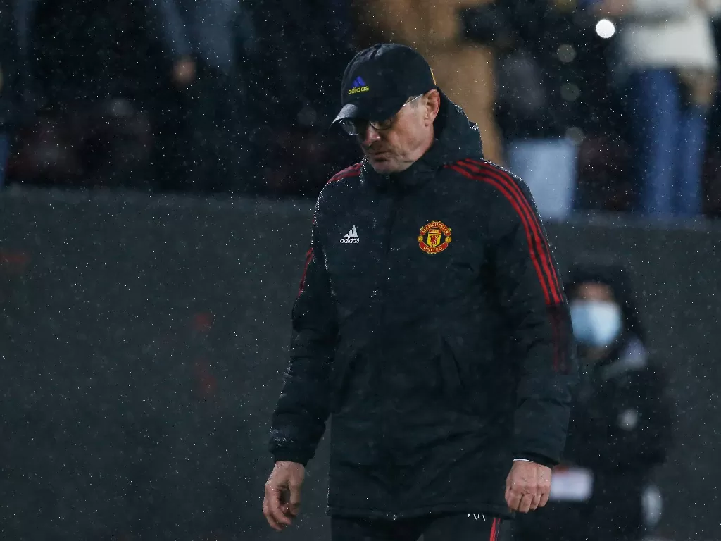 Pelatih Manchester United, Ralf Rangnick. (REUTERS/Craig Brough)