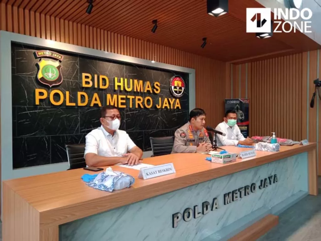 Konferensi pers Polda Metro Jaya. (INDOZONE/Samsudhuha Wildansyah)