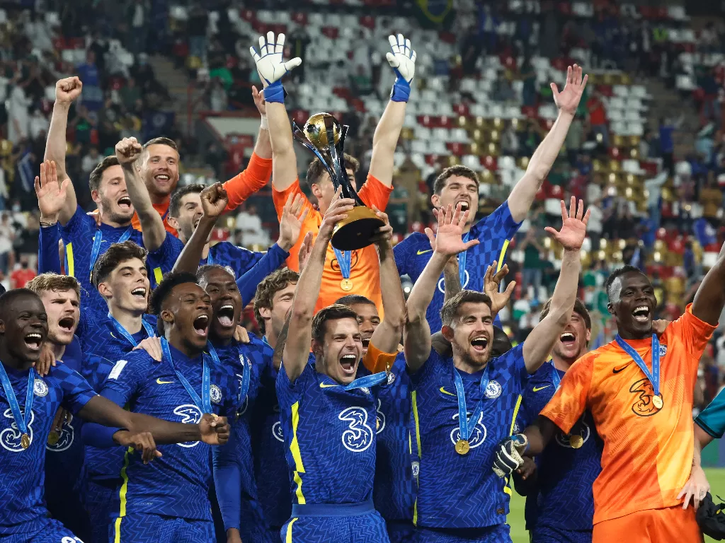Chelsea juara Piala Dunia Antarklub. (REUTERS/Suhaib Salem)