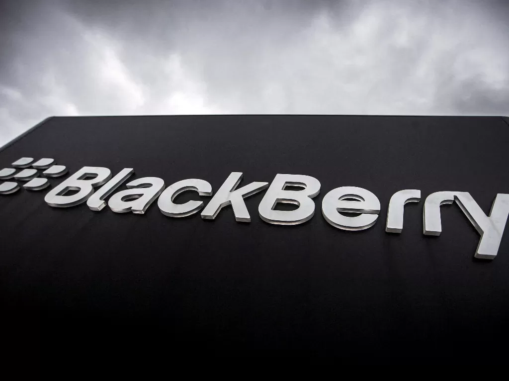 Logo perusahaan BlackBerry. (REUTERS/Mark Blinch)