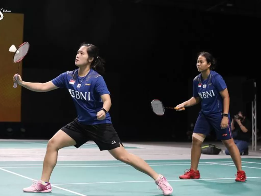 Tim bulu tangkis putri Indonesia di Kejuaraan Bulutangkis Asia Beregu 2022. (Instagram/@badminton.ina)