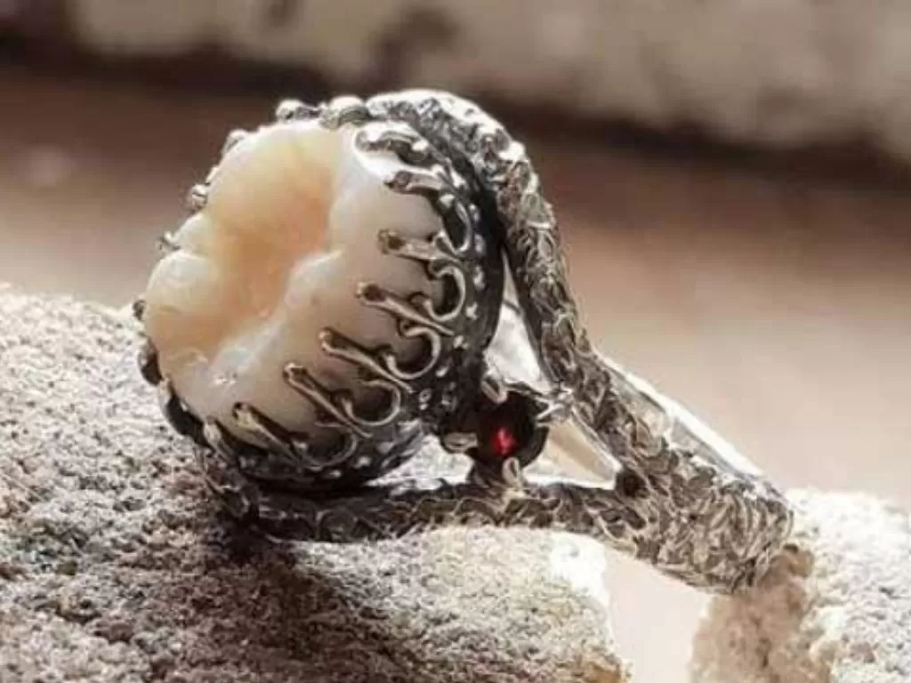 Gigi sebagai bahan baku perhiasan. (Listverse)