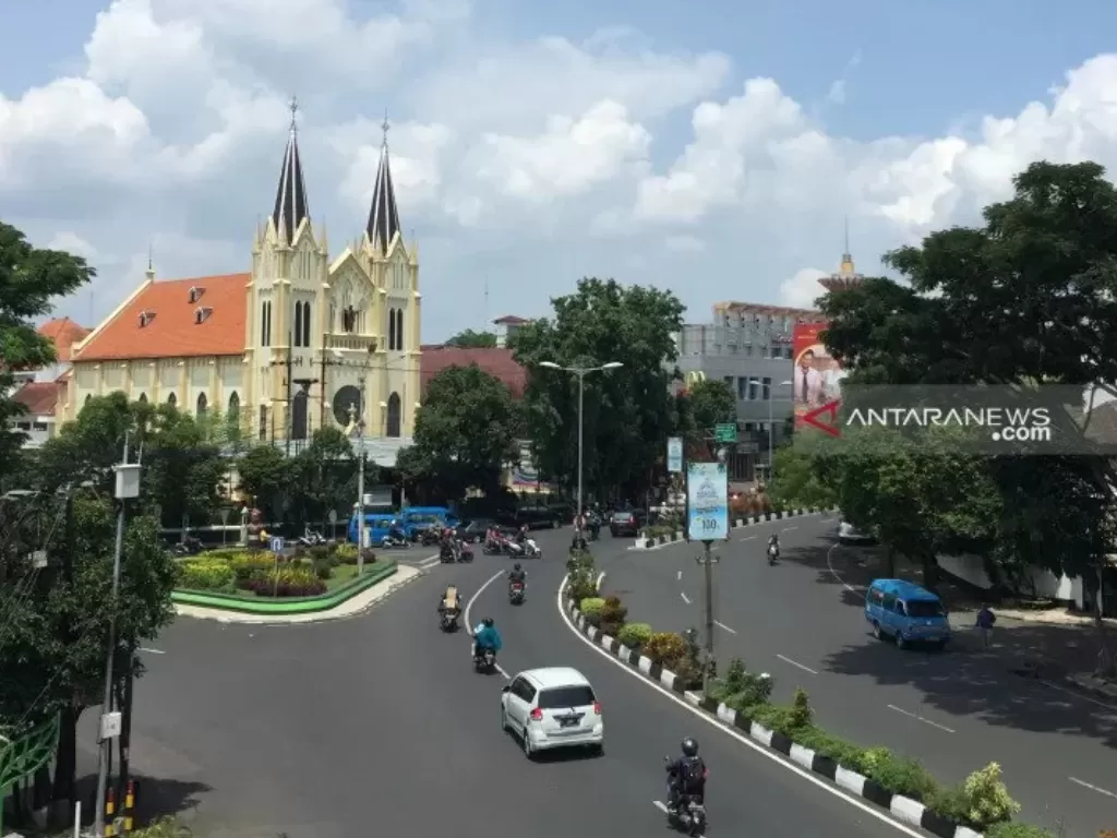 Salah satu titik pengembangan kawasan wisata heritage Kayutangan, Kota Malang, Jawa Timur. (ANTARA/Vicki Febrianto)