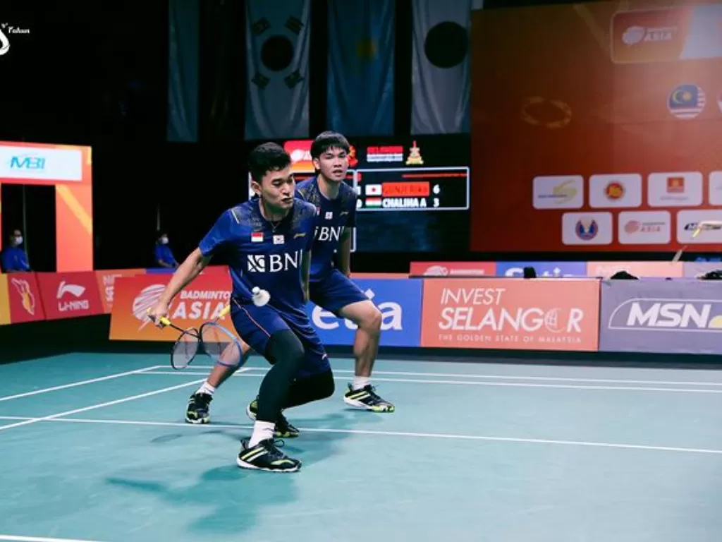 Tim bulutangkis putra Indonesia di BATC 2022. (Instagram/@badminton.ina)