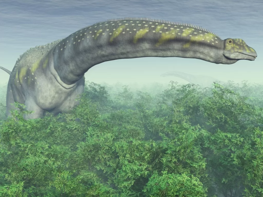 Ilustrasi 3D Argentinosaurus, mungkin dinosaurus paling masif yang pernah ada. (MR1805 via Live Science)
