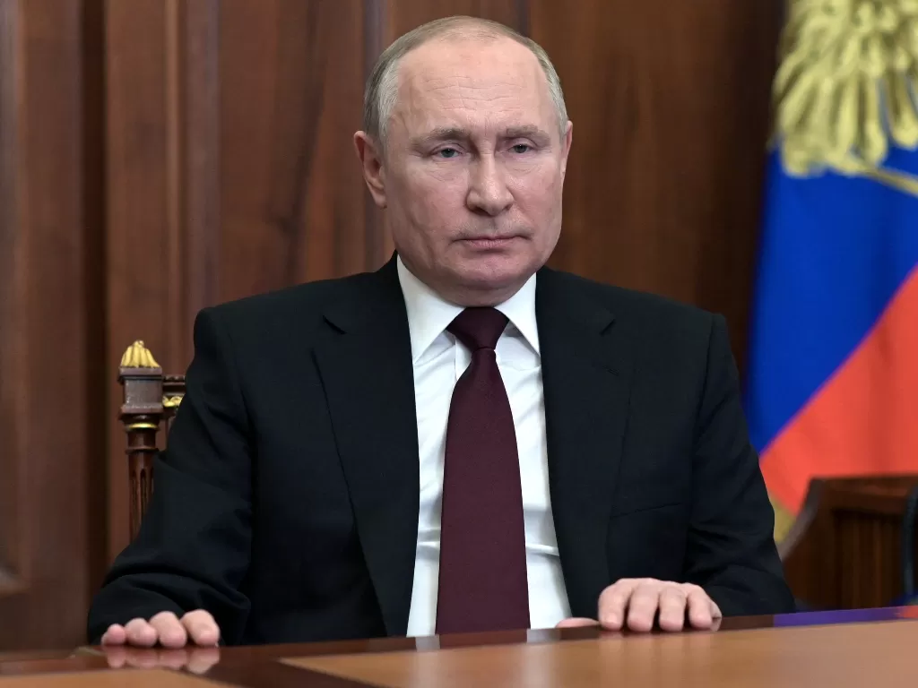 Vladimir Putin, presiden Rusia. (REUTERS/Sputnik/Alexey Nikolsky/Kremlin)