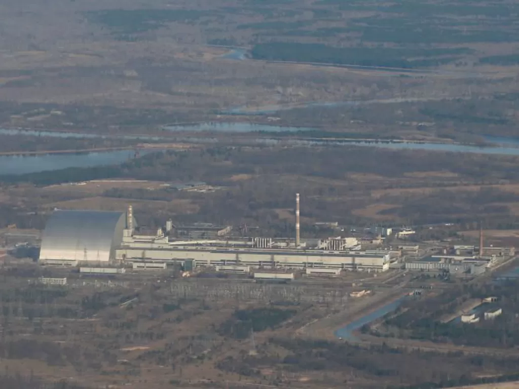 Pembangkit listrik nuklir Chernobyl. (REUTERS/Gleb Garanich)