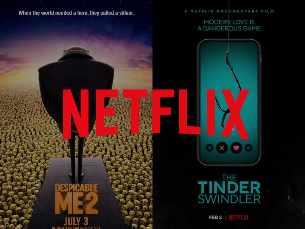Despicable Me dan The Tinder Swindler. (Photo/Netflix)