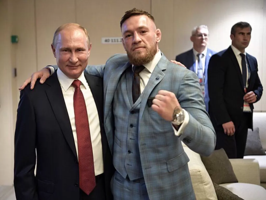 Vladmir Putin dan Conor McGregor. (Instagram/thenotoriousmma)